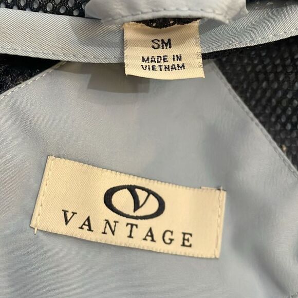 Vantage Zocket Blue Hooded Jacket Mens Small Grand Slam Tennis Tours Davis Cup - Picture 2 of 14